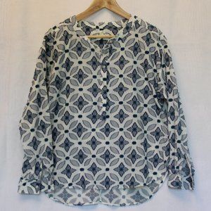 Loft the Softened Shirt Floral Print Button Down